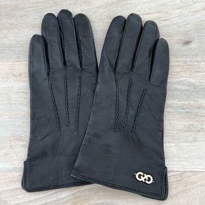 Cole Haan Black Leather Gloves